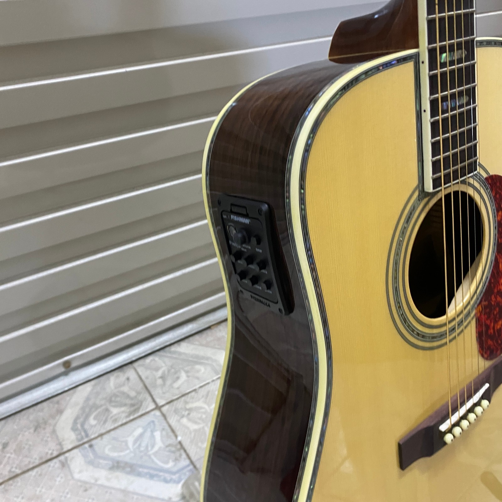 US stock ! D45 ACOUSTIC GUITAR with EQ Abalone Inlay 20 frets