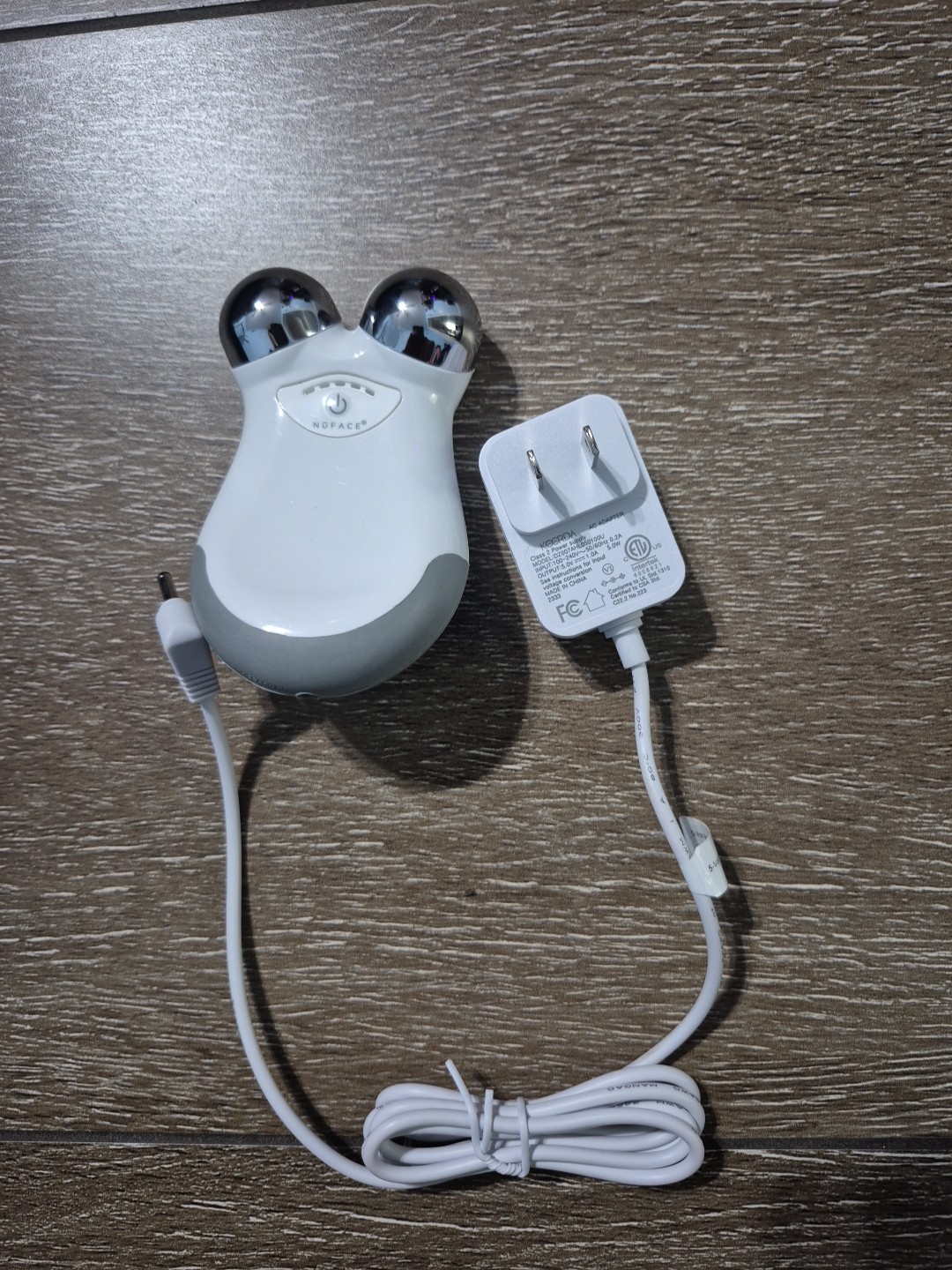 NuFACE Trinity Facial Toning Device White/Gray with Charger ONLY