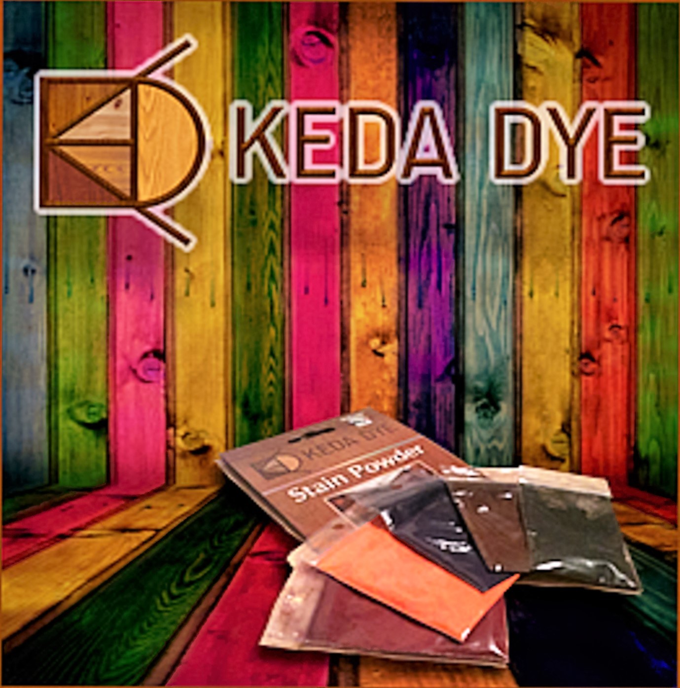 Keda Dye Wood Stain Kit Has 5 Wood Paint Colors For Timber Coloring and Finish