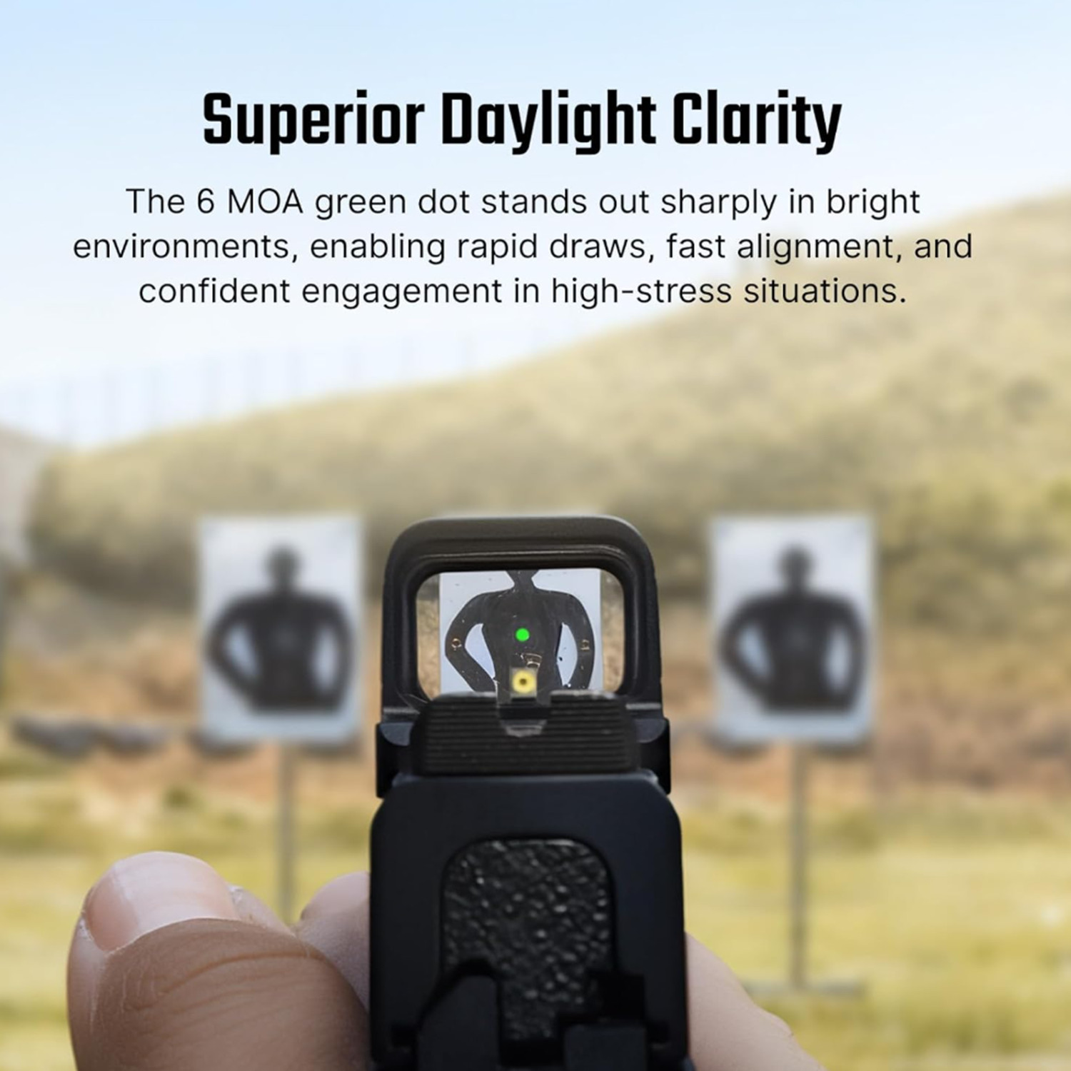 OSIGHT SE 6 MOA Green Enclosed Reflex Sight  RMSc Footprint