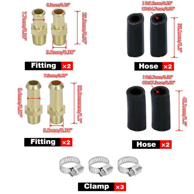 ⭐1-6 PSI Universal Adjustable Fuel Pressure Regulator Kit For Carburetor Engine⭐