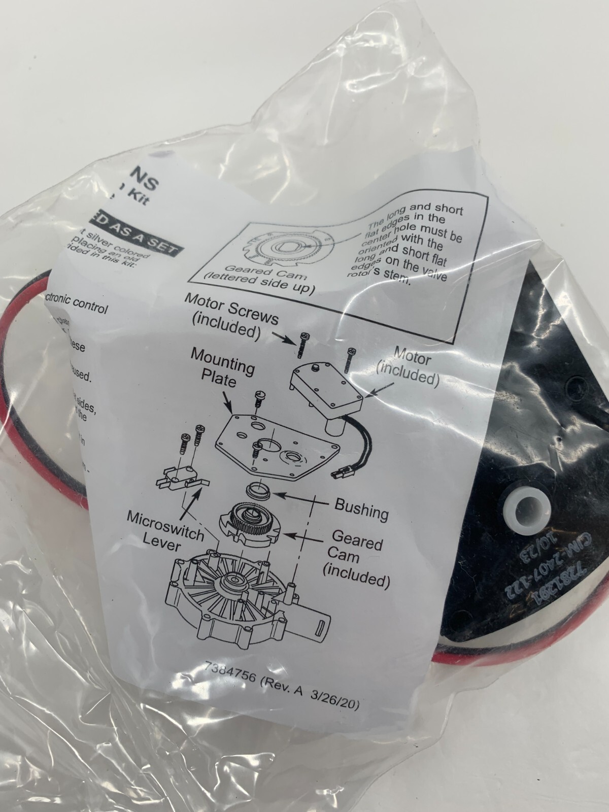 7384691 Water Softener Motor & Cam for High Flow 1" Systems 7281291 CIM-2407-122