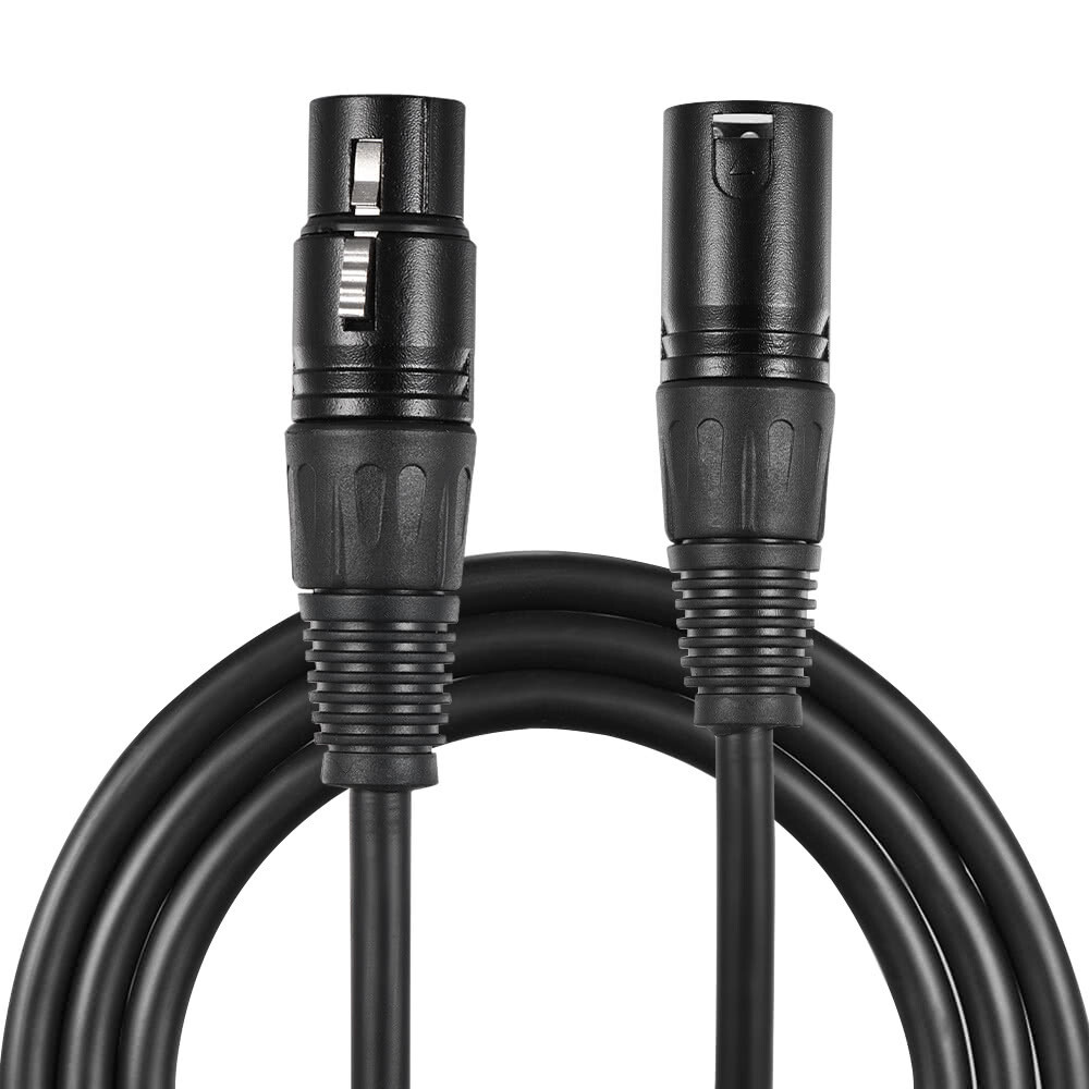 Premium XLR Male to Female All Sizes Microphone Cable Balanced 3 Pin Pro Grade