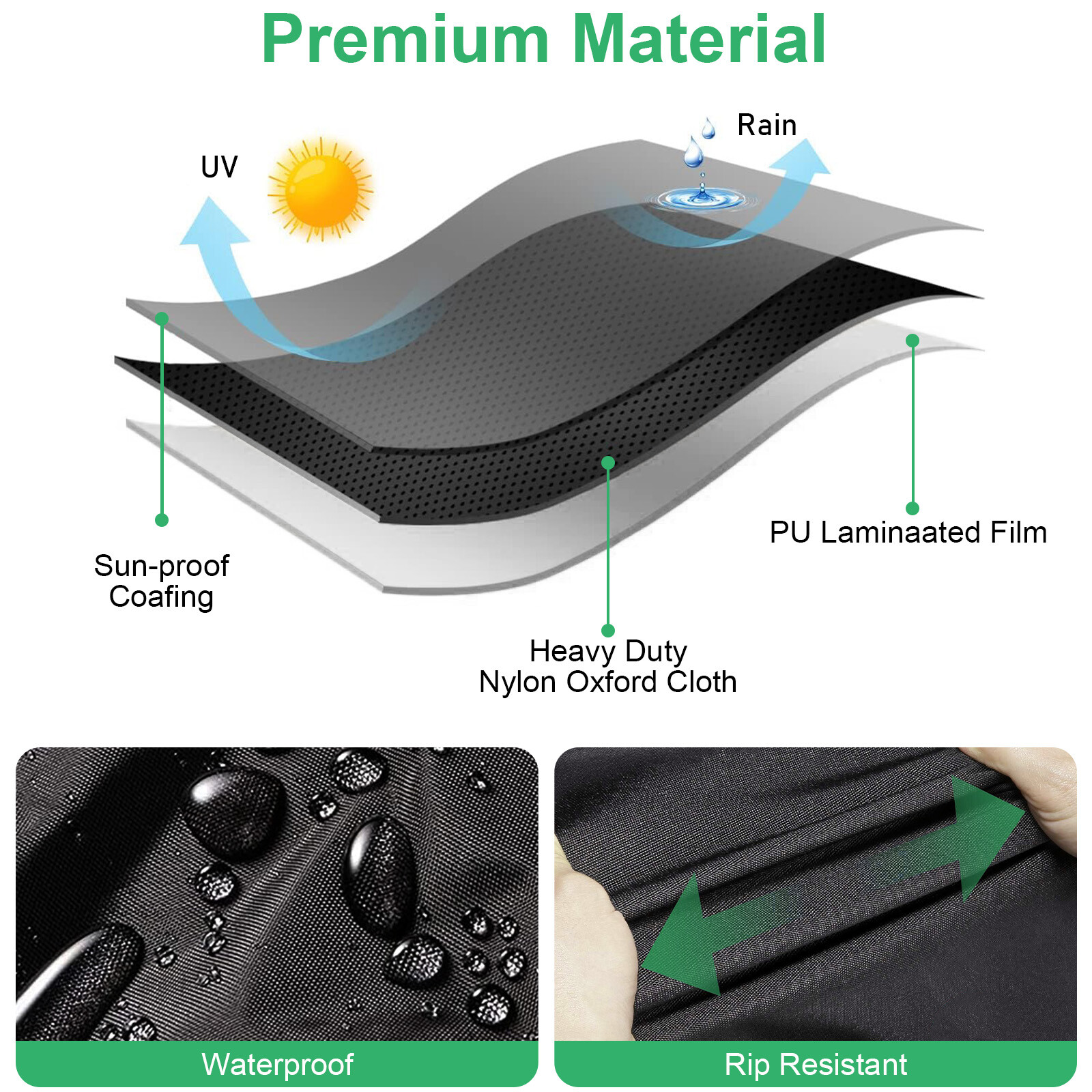 Heavy Duty Outdoor Sofa Cover, Waterproof Lawn Patio Furniture Chair Protector