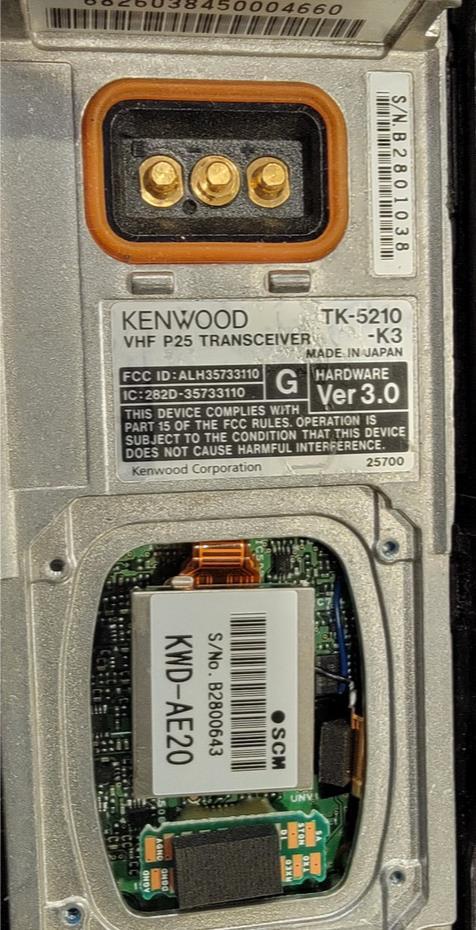 Kenwood TK5210 TK-5210-K3 Version 3.0 P25 Conv VHF 136-174 Digital AES/DES Encry