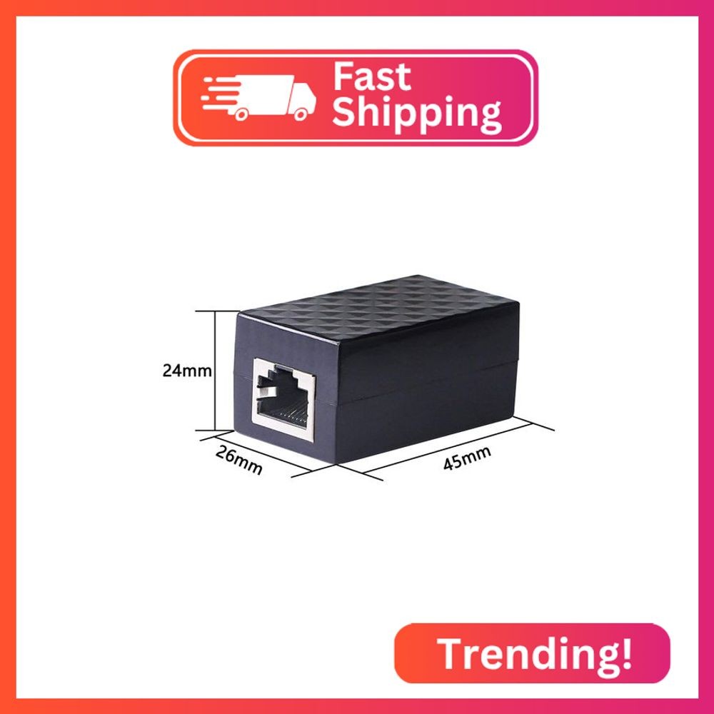 CERRXIAN Ethernet Surge Protector RJ45 Coupler Female to Female Network Surge Pr