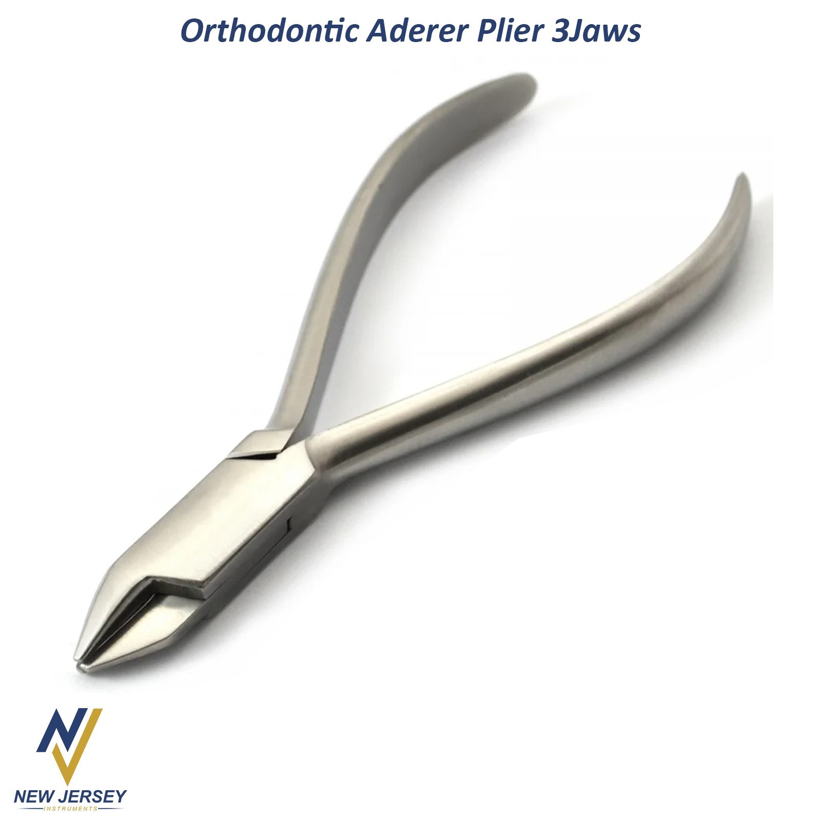 Dental Aderer Plier Three Jaw Orthodontic Tooth Braces Wire Bending Loop Forming