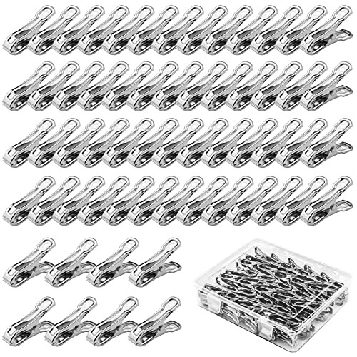 60 Pieces Stainless Steel Garden Clips for Heavy Duty Greenhouse