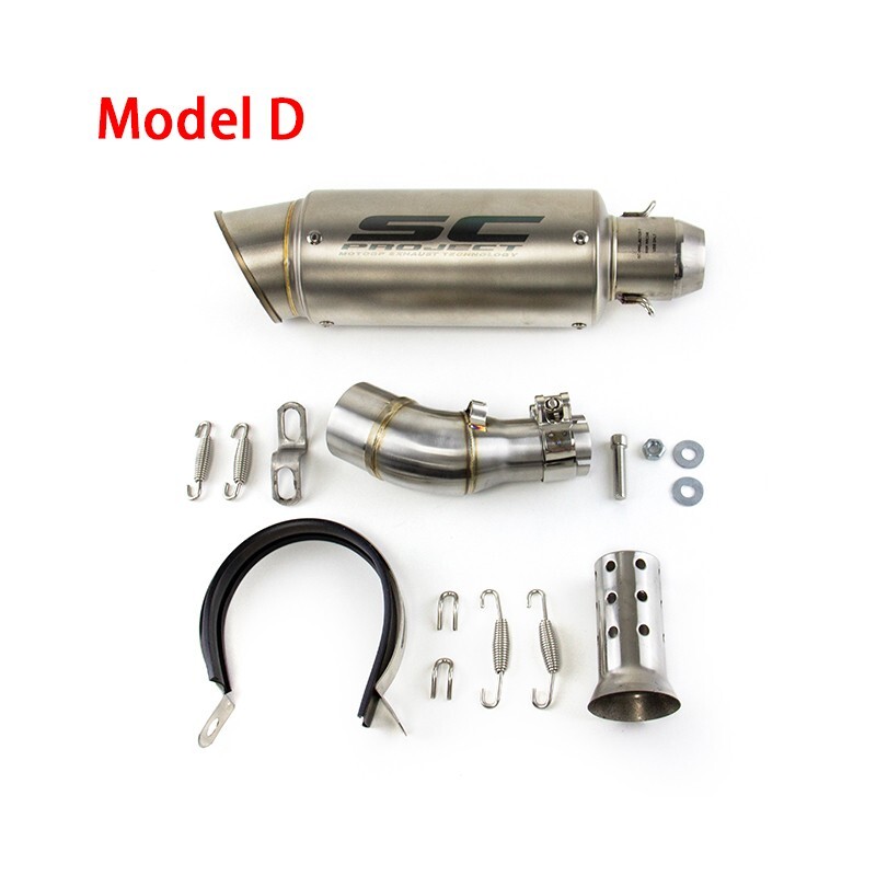 Slip for Yamaha MT-03 YZF R3 2015-2025 Exhaust Mid Tail Pipe Muffler Tips Black