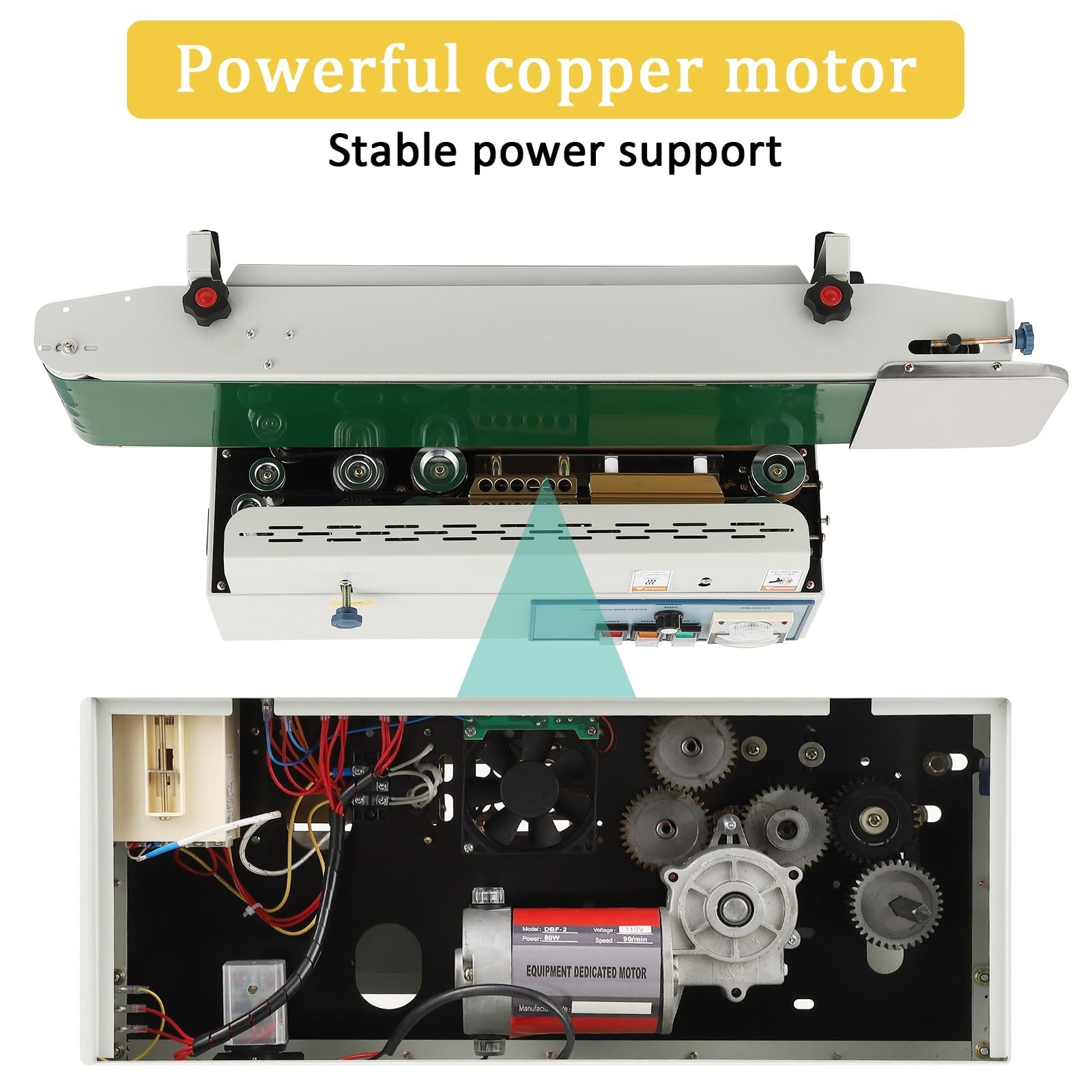 Continuous Bag Band Sealing Machine FR-900 Automatic Horizontal Band Sealer 110V