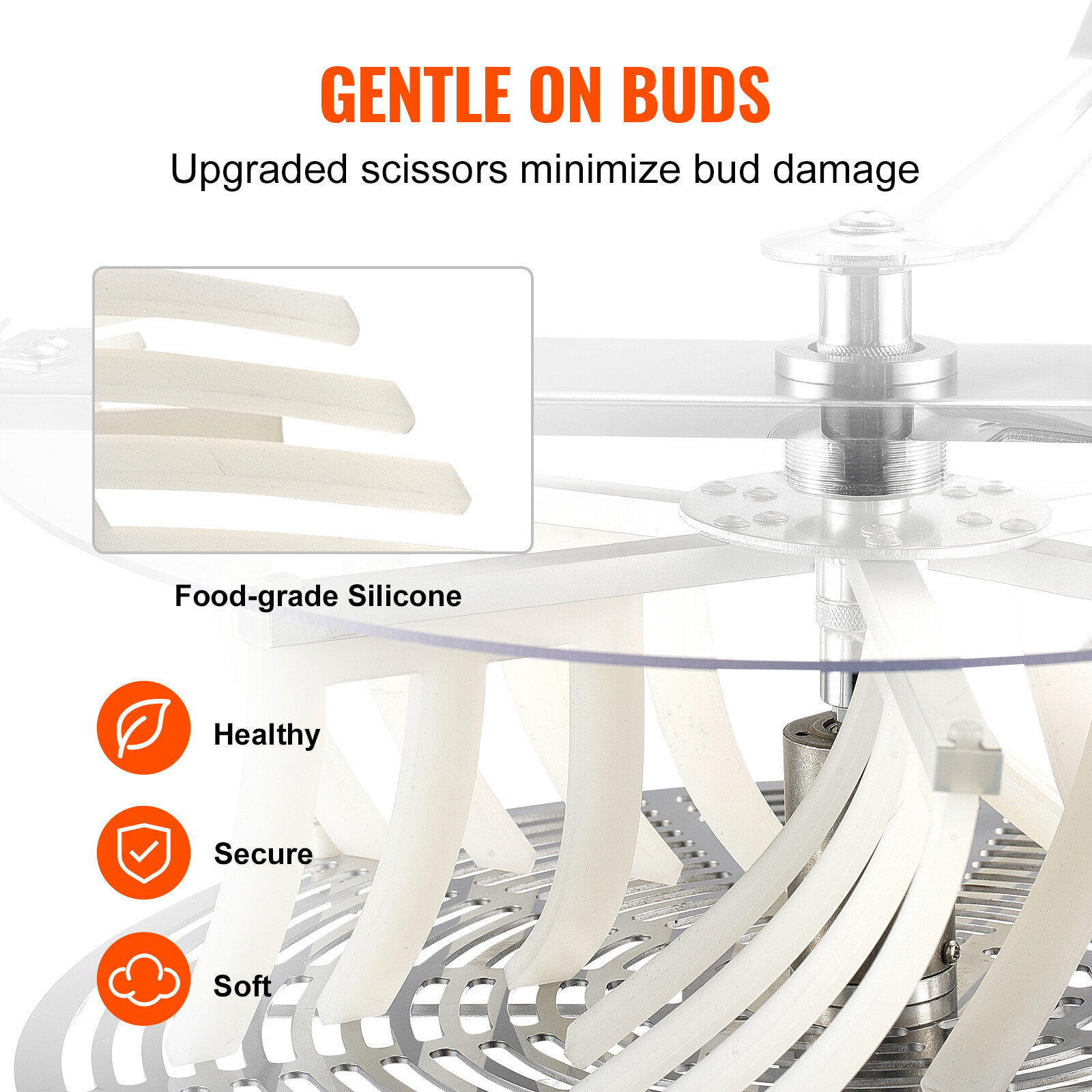 VEVOR Bud Leaf Trimmer 16 inch Stainless Steel Manual Bud Trimmer Machine