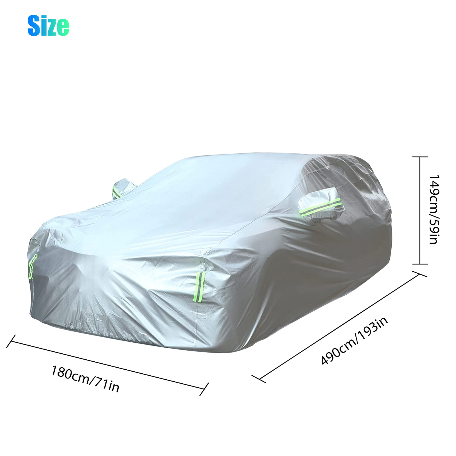 XL Full SUV Car Cover Waterproof Outdoor Sun Dust Scratch Rain Snow Breathable