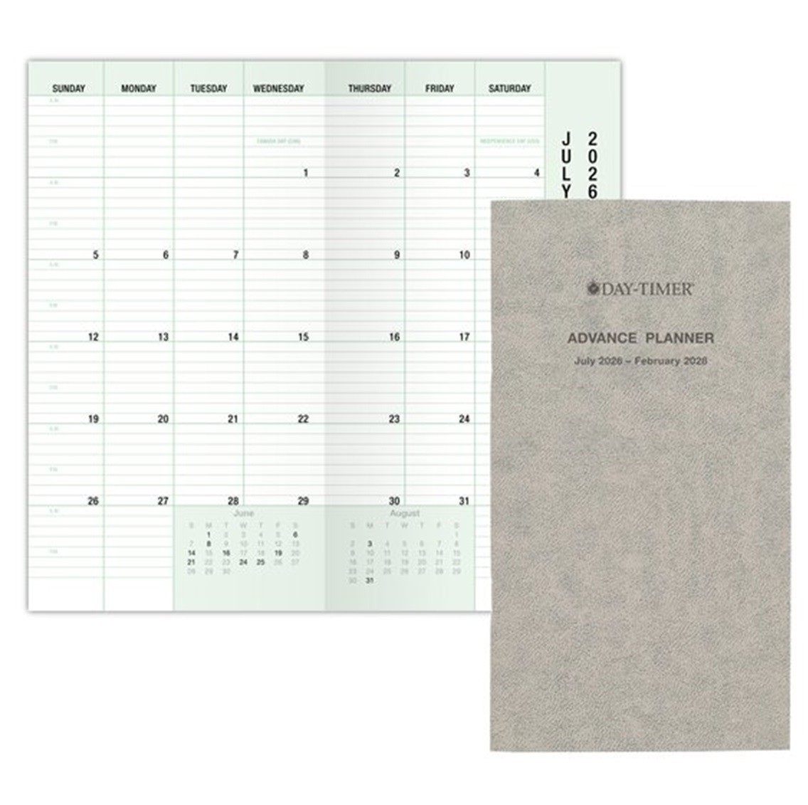 Day-Timer Jul26–Jun27, 2-Page/Day Planner Refill Pocket 3-1/2 x 6-1/2" +Extras