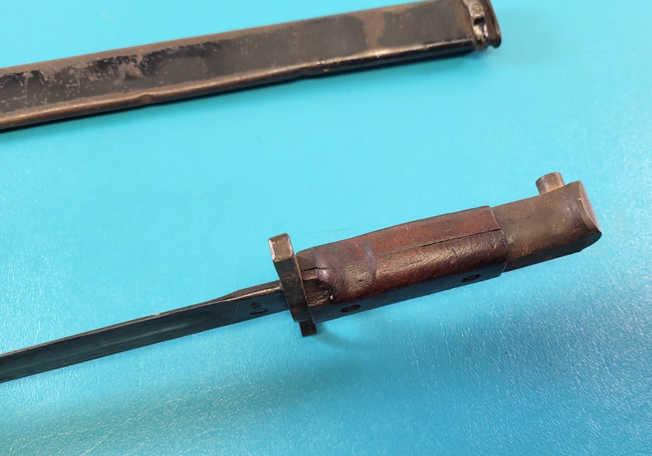 WWII Japanese Type 30 Rifle Bayonet Matsushita Kinzoku Arsenal + Scabbard TR1222