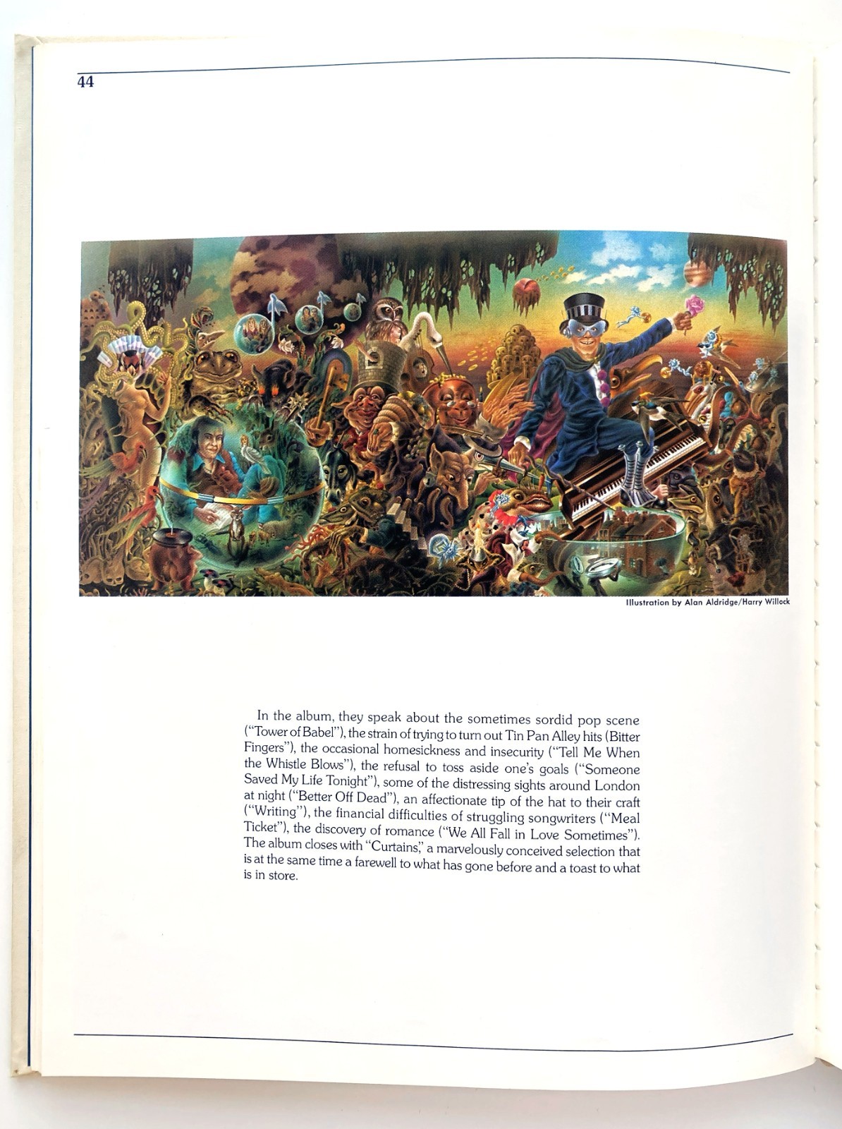 Elton John, Bernie Taupin, Signed, Five Years of Fun, 1975, +Troubadour Ticket