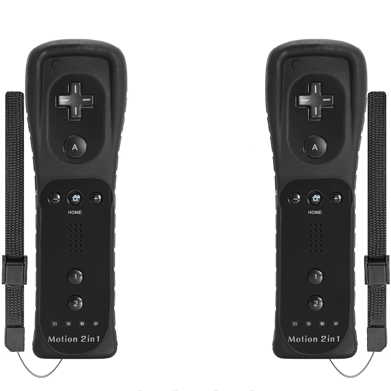 2Pack Built-in Motion Plus Wii Remote & Nunchuck Controller for Wii U Console