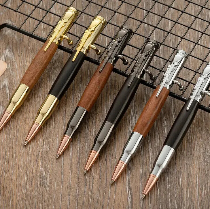 Pen Bolt Action Pen Bullet Rifle Clip Metal Material Great Gift For Dad Friend
