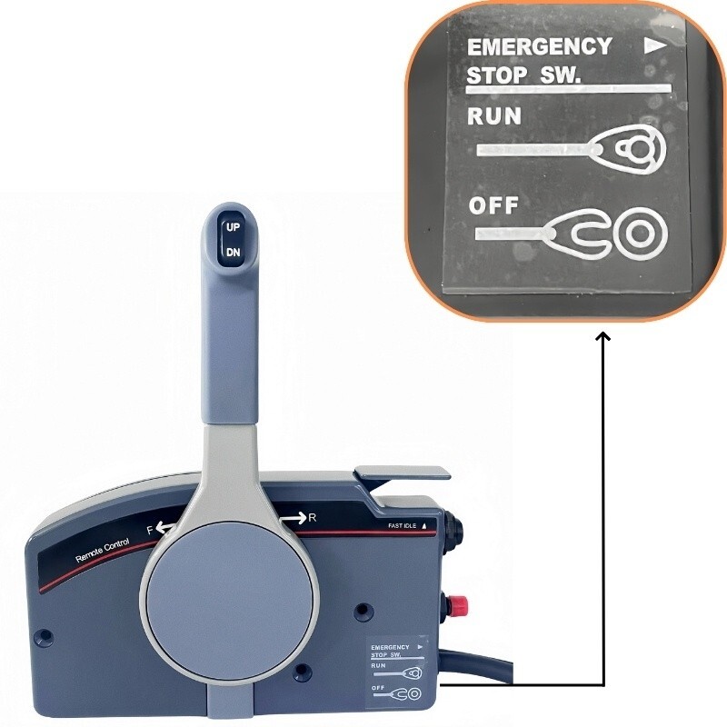 703 Side Mount Control Box For Yamaha Pull to Open with Choke, 10 Pin Harness