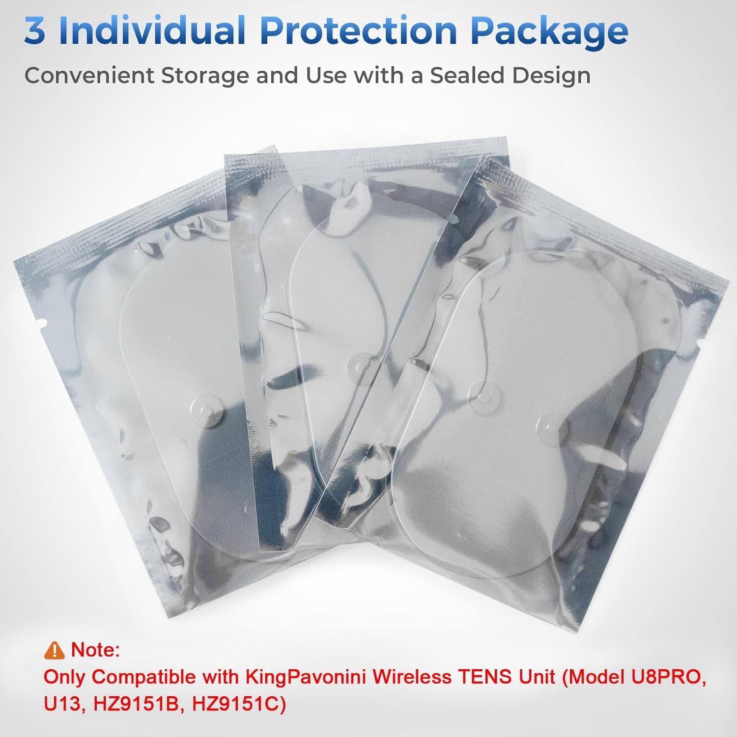 KingPavonini Wireless TENS Unit, Muscle Stimulator for Pain Relief, Gray