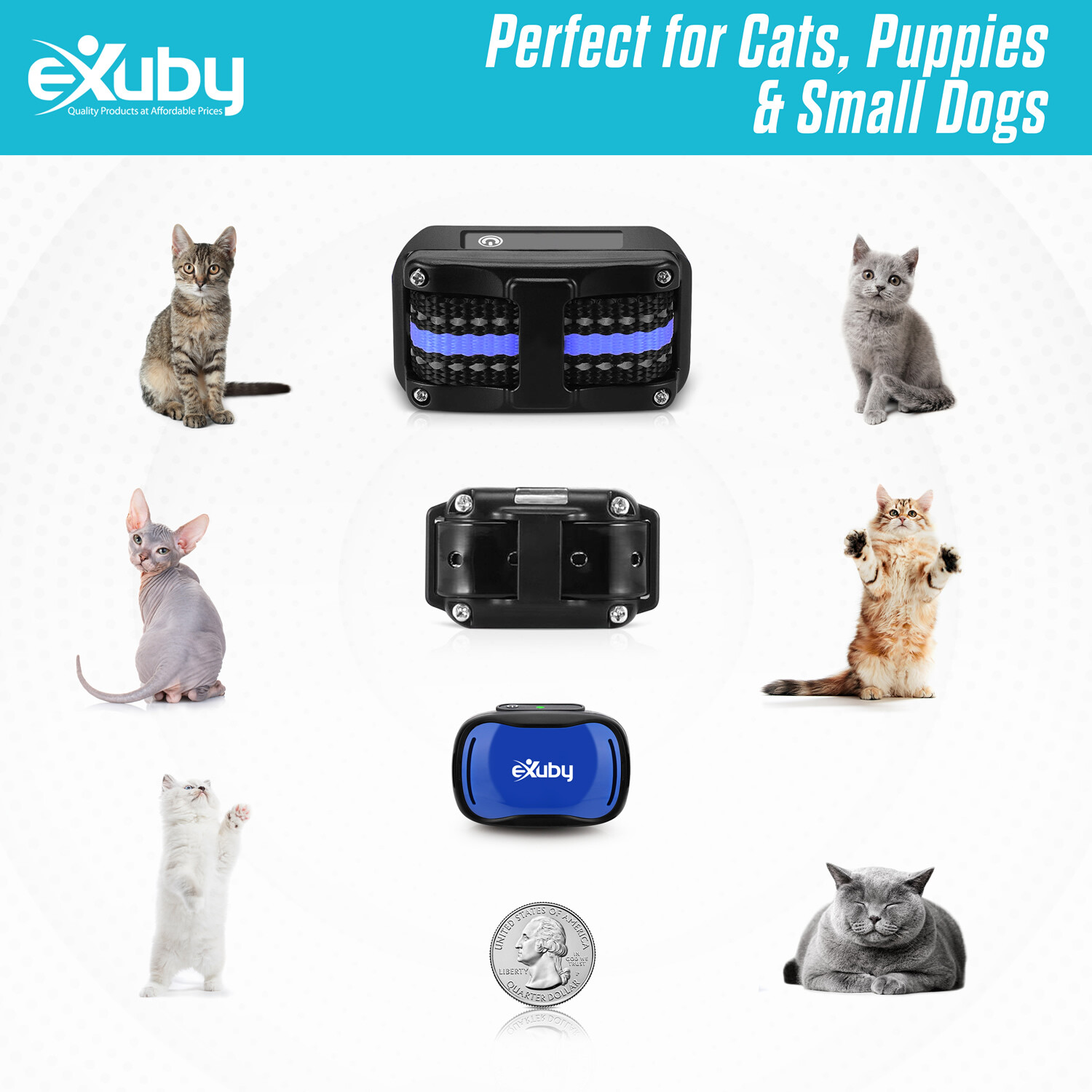 Vibrating Cat Collar - NO Shock - Cat Training Collar w/ Remote - Fits All Cats