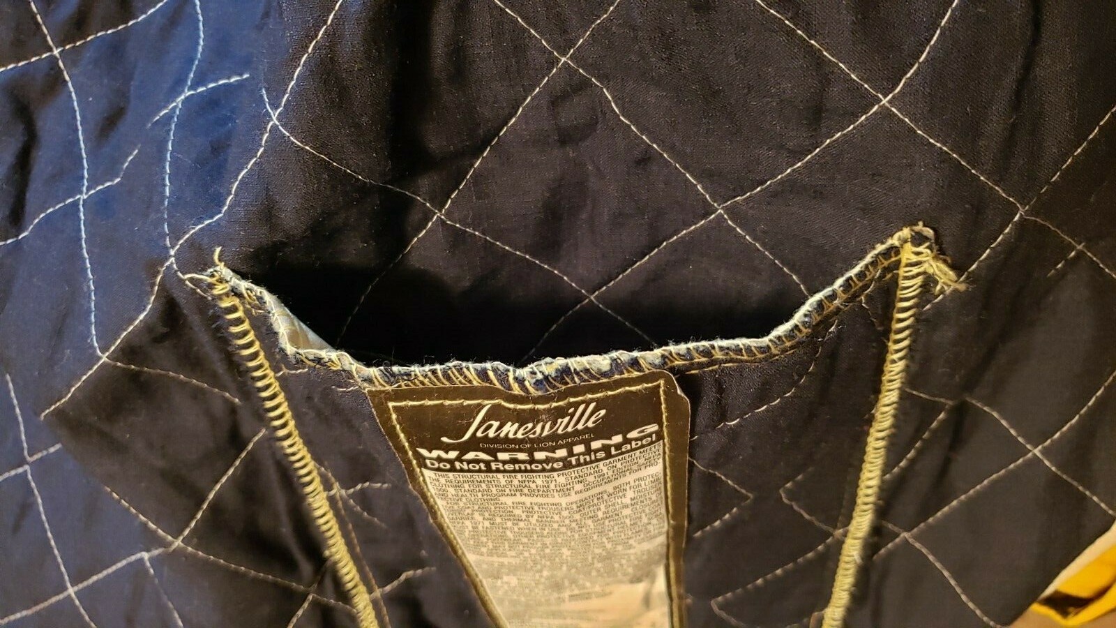 JANESVILLE LION Firefighter Bunker Turnout Coat Nomex, Gore-Tex, Lots of Leather