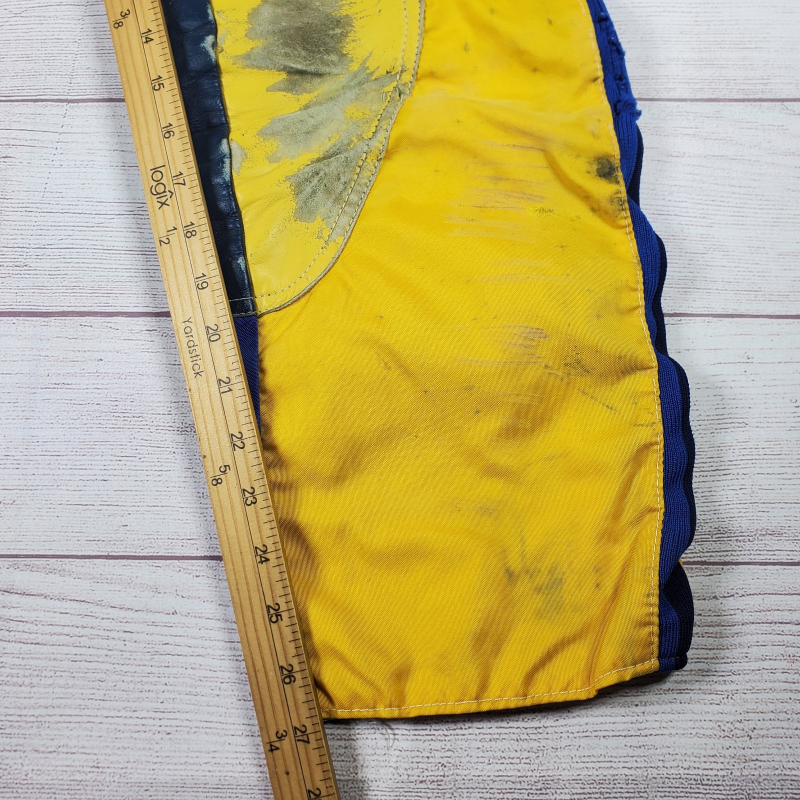 Vintage 70’s O'NEAL Racing Suzuki Dirt Bike Motorcross Pants 30 Yellow Blue USA