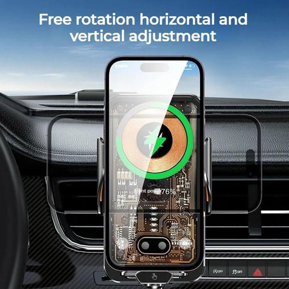 66W Fast Wireless Car Charger Automatic Clamping Mount Air Vent Phone Holder