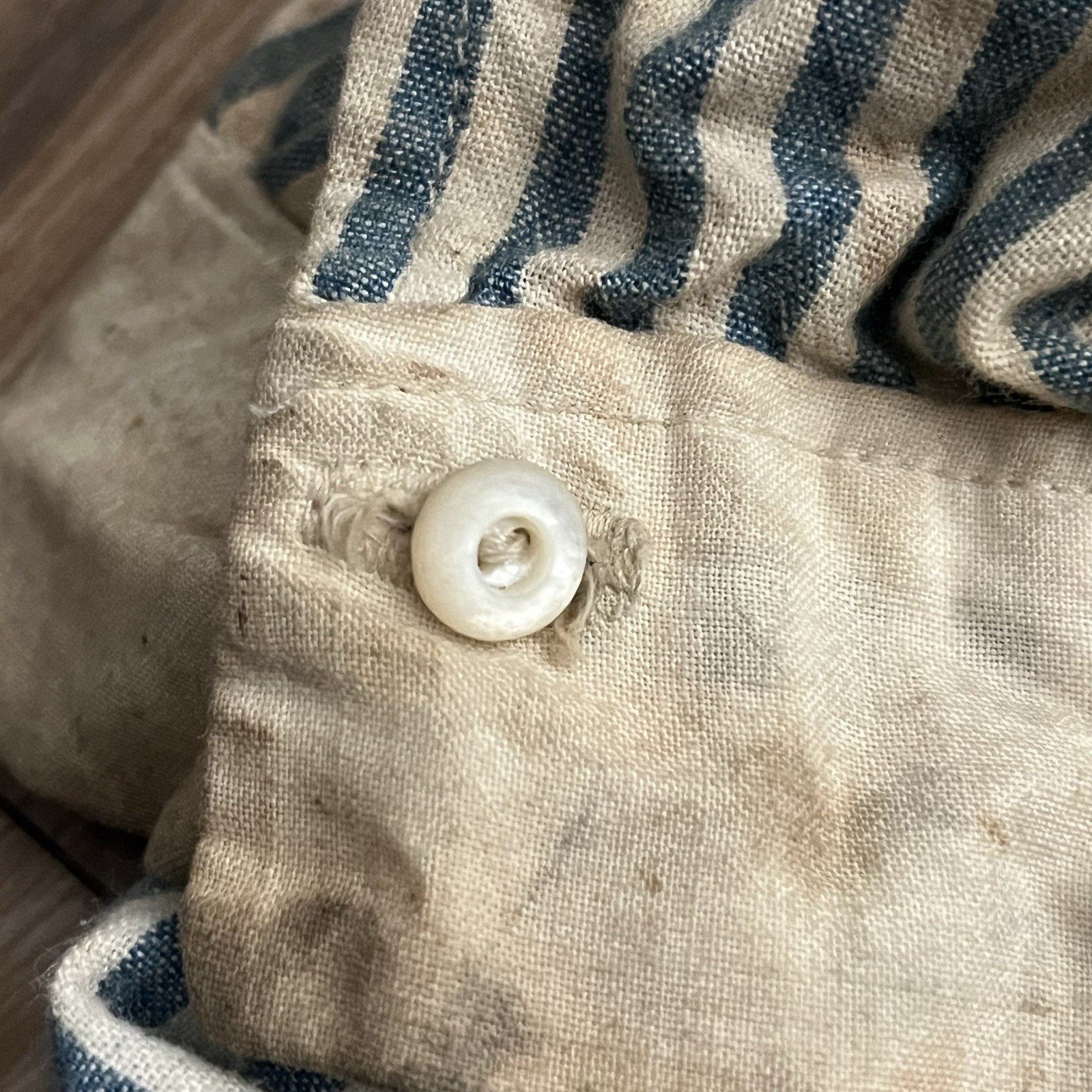 Vintage Repro Civil War Uniform Union Wool Trousers Sky Blue & Striped Shirt