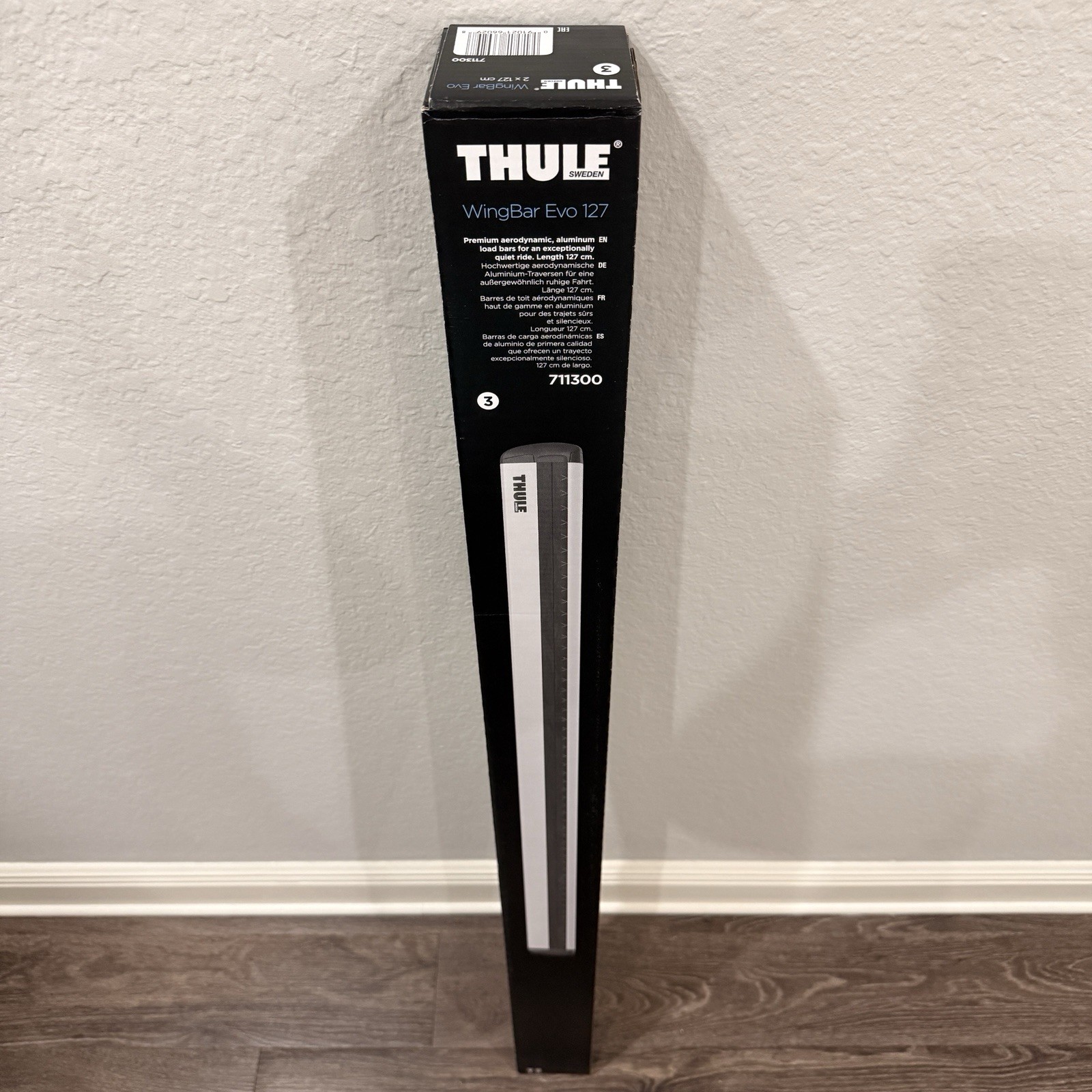 Thule WingBar Evo 127 cm Roof Bars 711300 (50" inches / 2 Pack) Color: Aluminium