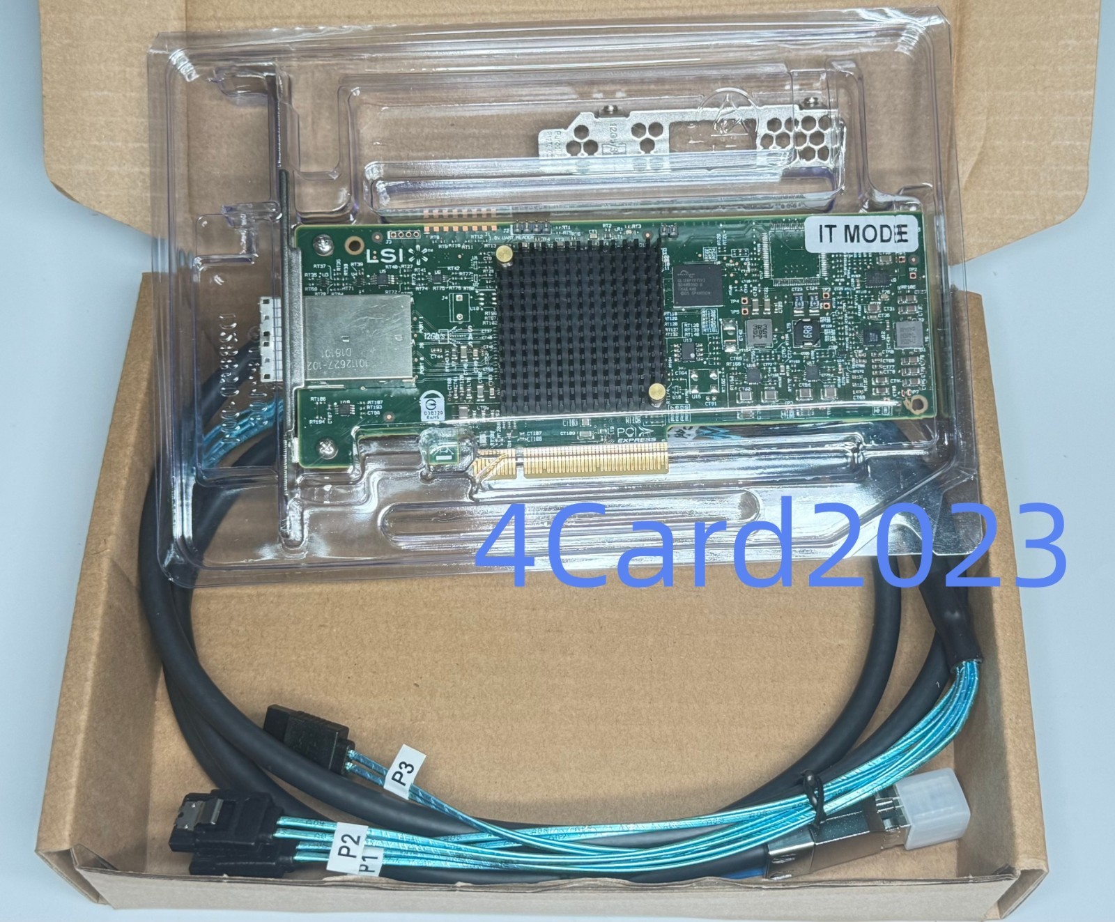 Genuine LSI 9300-8e IT Mode 8-Port 12G SAS HBA w 2*SFF-8644 SATA Cable US