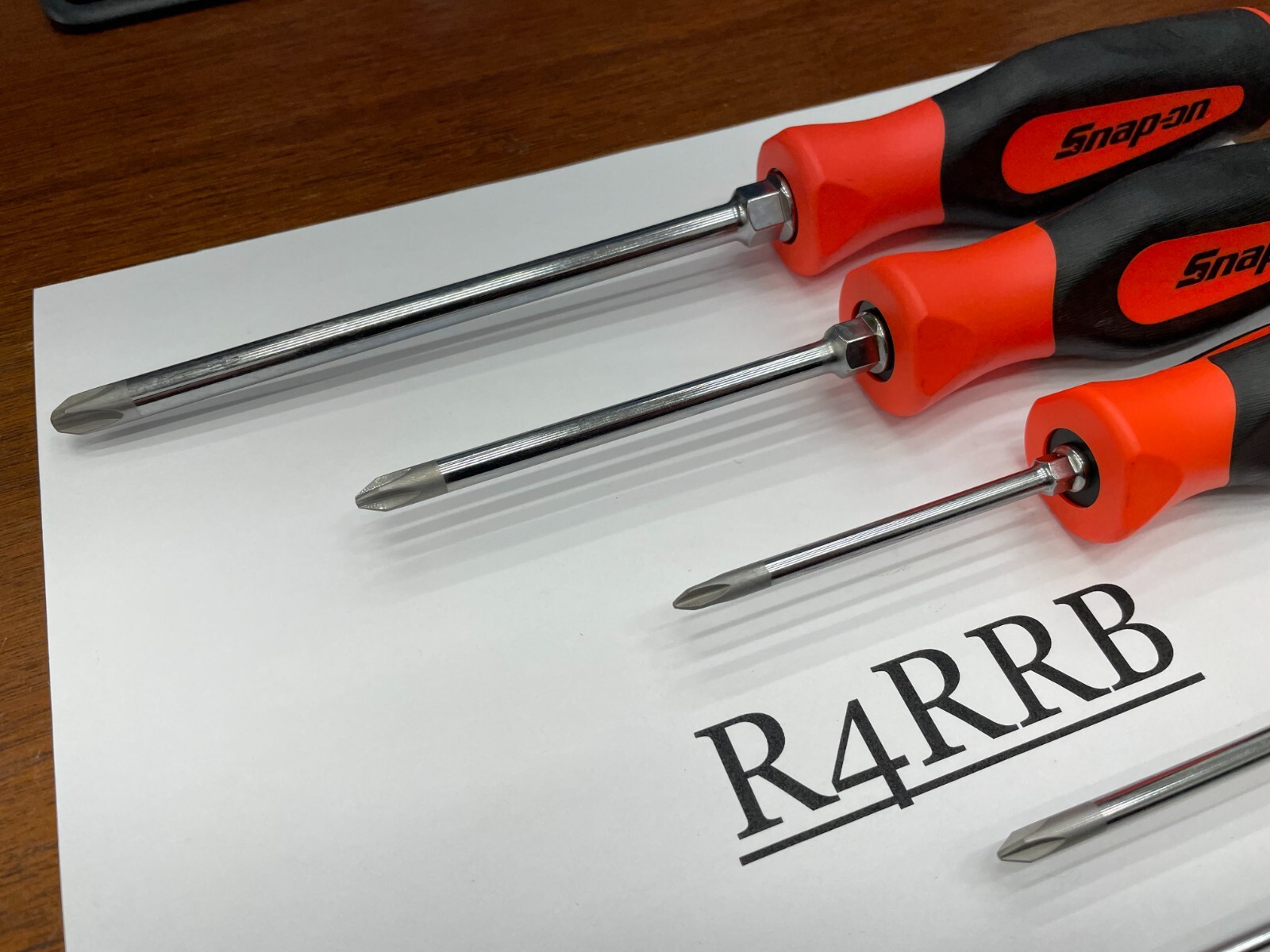 Snap-on Tools NEW 5pc ORANGE Soft Grip ALL PHILLIPS TIP Screwdriver Set SGDP50BO