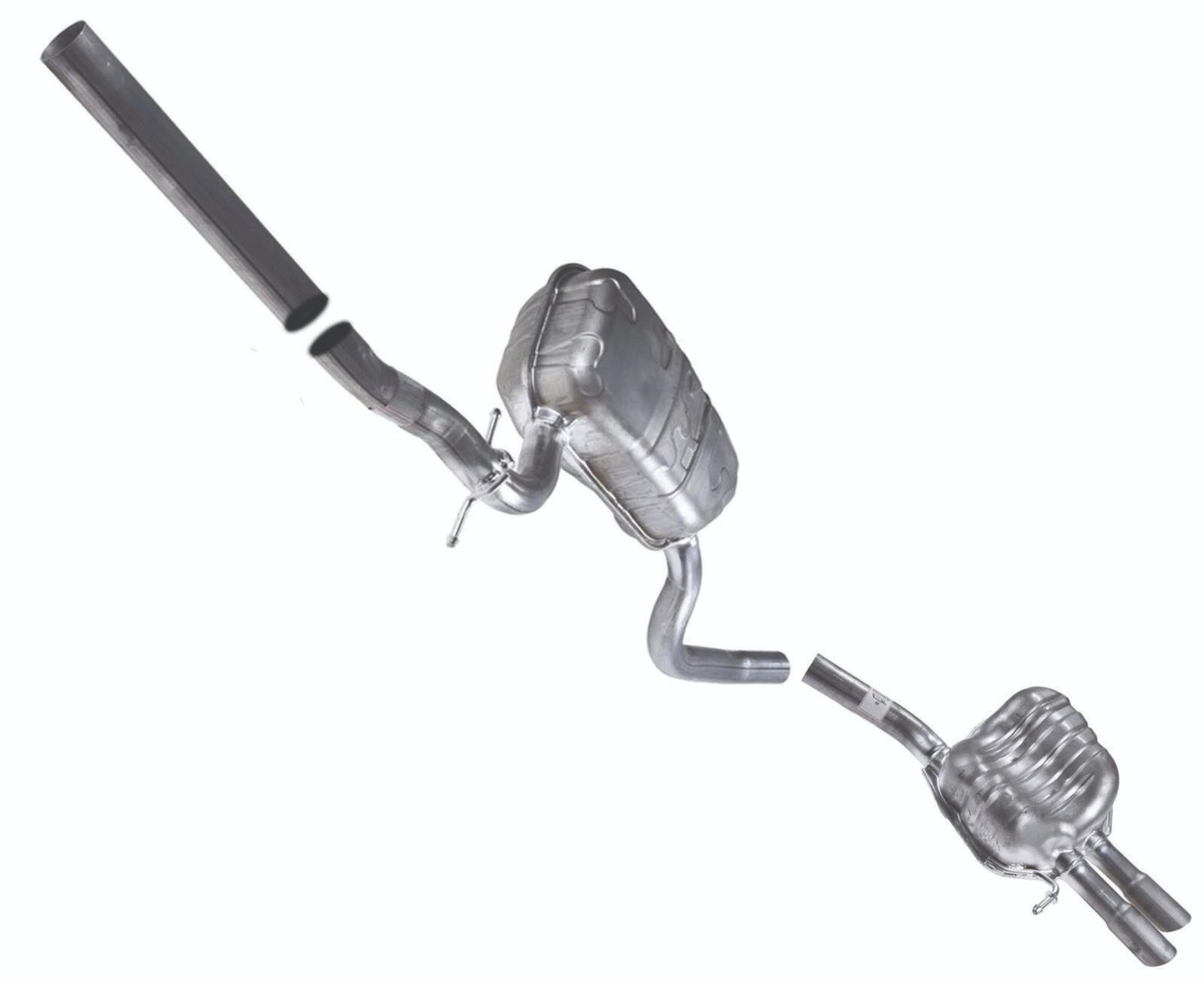 Fits 2011 - 2014 Volkswagen Jetta 2.5L Exhaust Mufflers DIRECT FIT STAINLESS