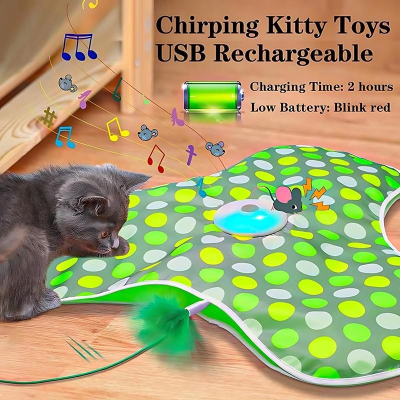 Hide and Seek Cat Toys, in-The-CoverUnpredicatable Moving Feather, Interac