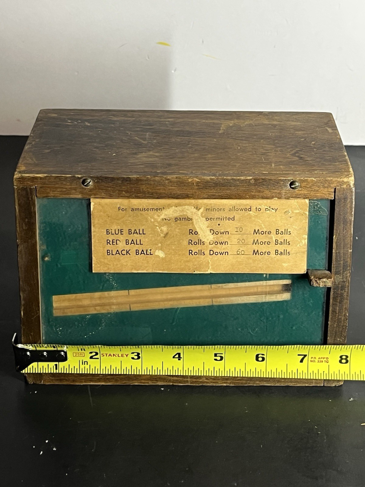 Wooden Small Countertop Trade Simulator. Handmade? Very rare very cool.