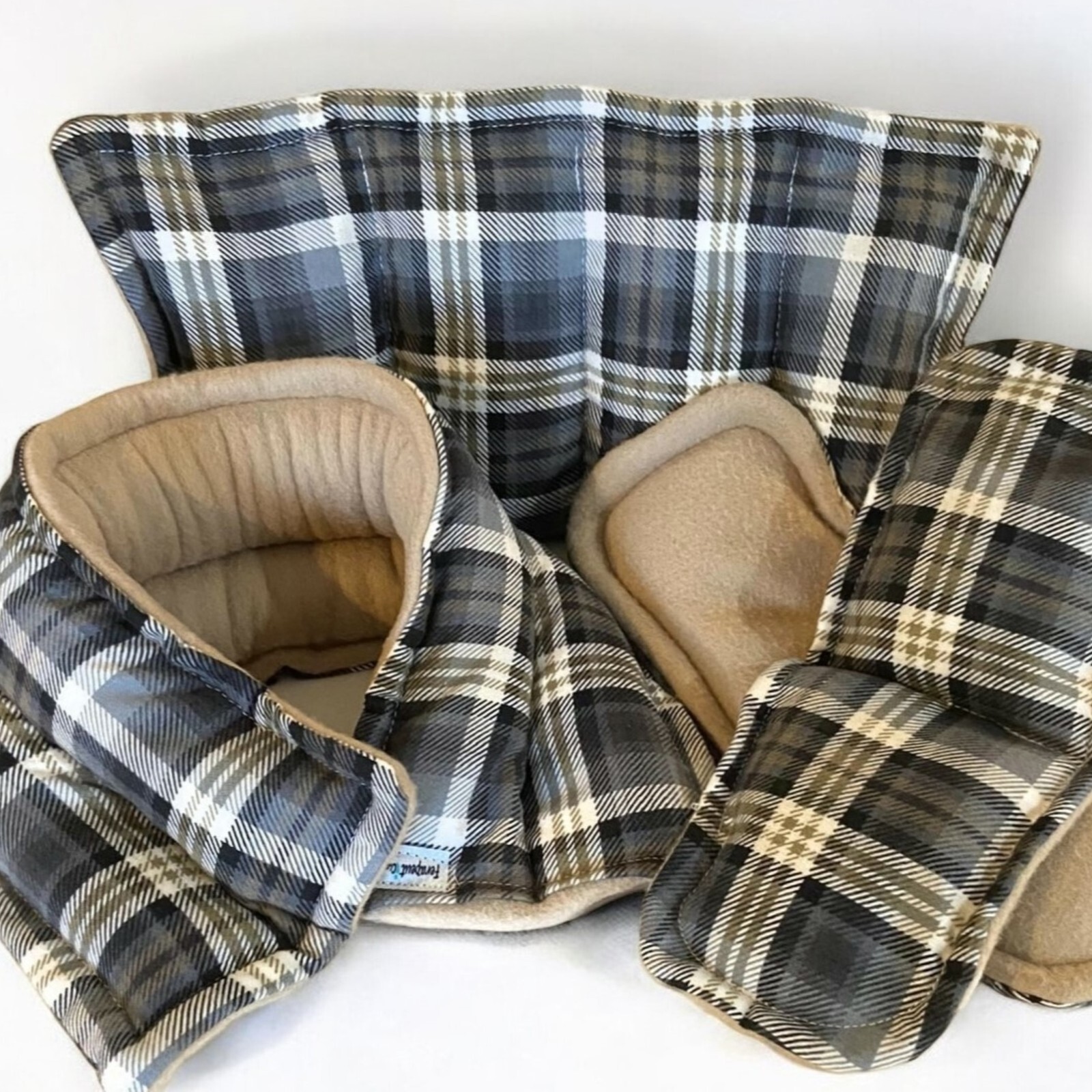 Comfort Gift Set, Rice Bag Flax Microwave Heat Pad Cold Packs Neck Back Feet