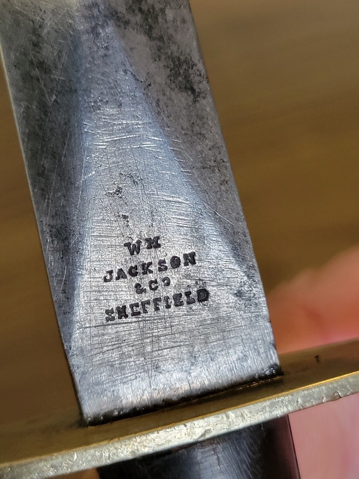 W.M. Jackson & Co. Civil War Boot Knife Letter Opener Used