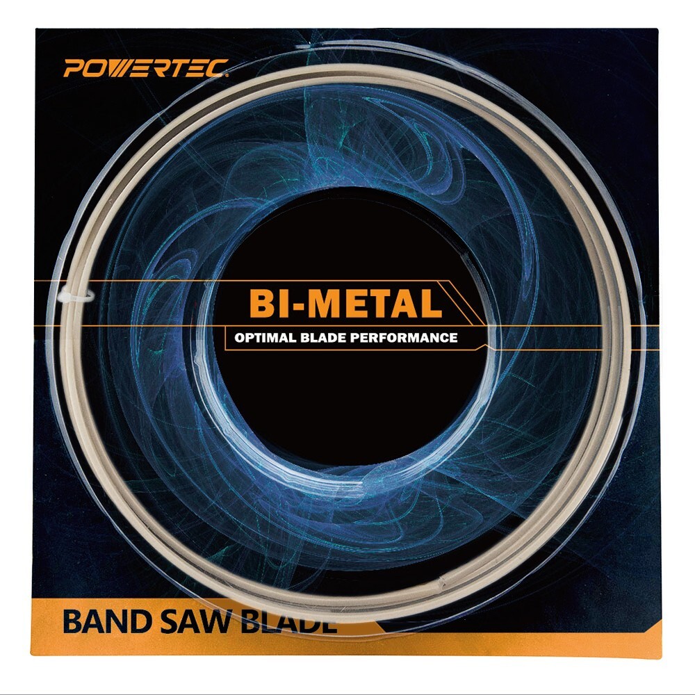 POWERTEC Bi-Metal Band Saw Blade 72-1/2"x1/2"x14 TPI for Benchtop Bandsaws 13250