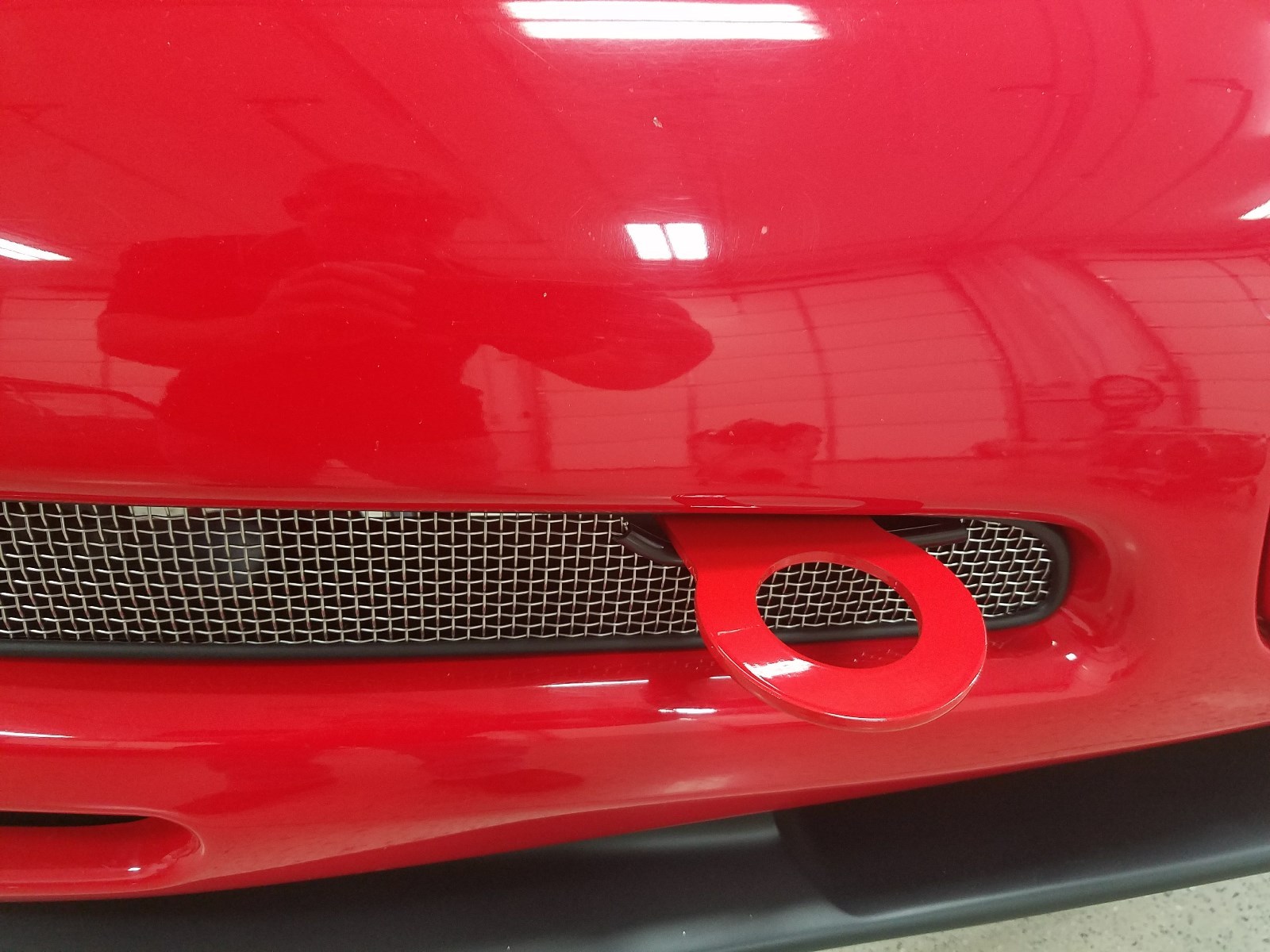 97-04 Chevy C5 Corvette Z06 Red Front Bumper Racing Track Bolt-On Tow Hook