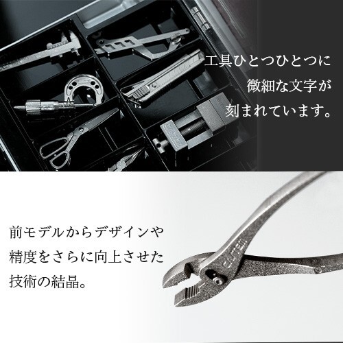 12 Types Micro Tool Set Miniature Collectibles Attaché Case Dad Gift Japan New