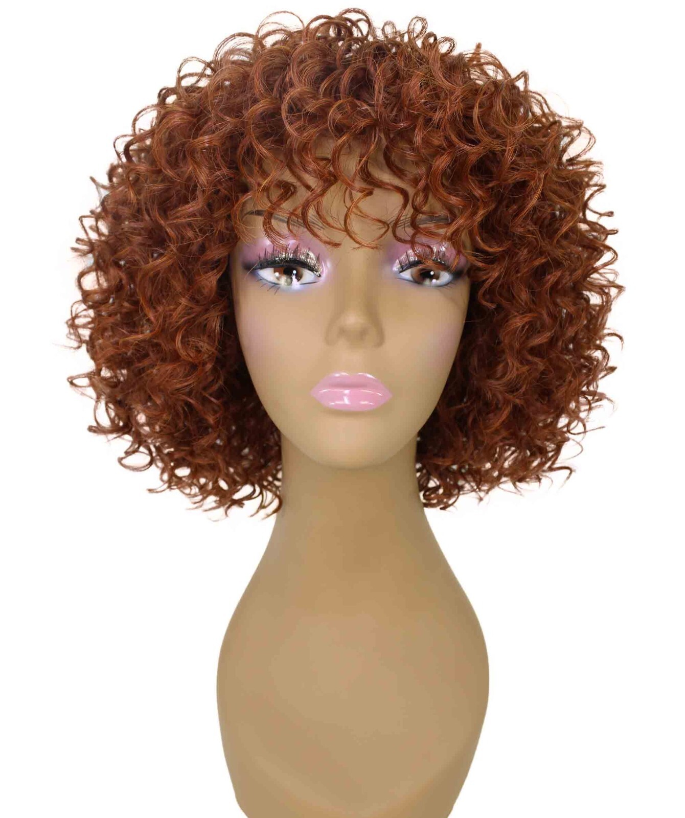 LUXLUXE Gabrielle Curly Pixie 11.5 in Long Full Wig No Lace,BF-0007
