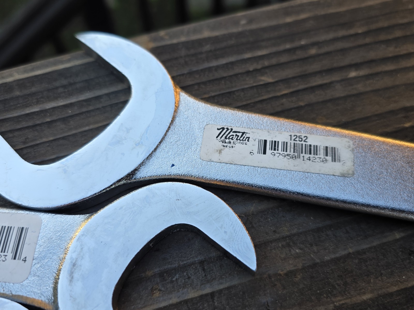 Lot of 5 Martin Thin Pump Wrenches 1232 -1252 USA