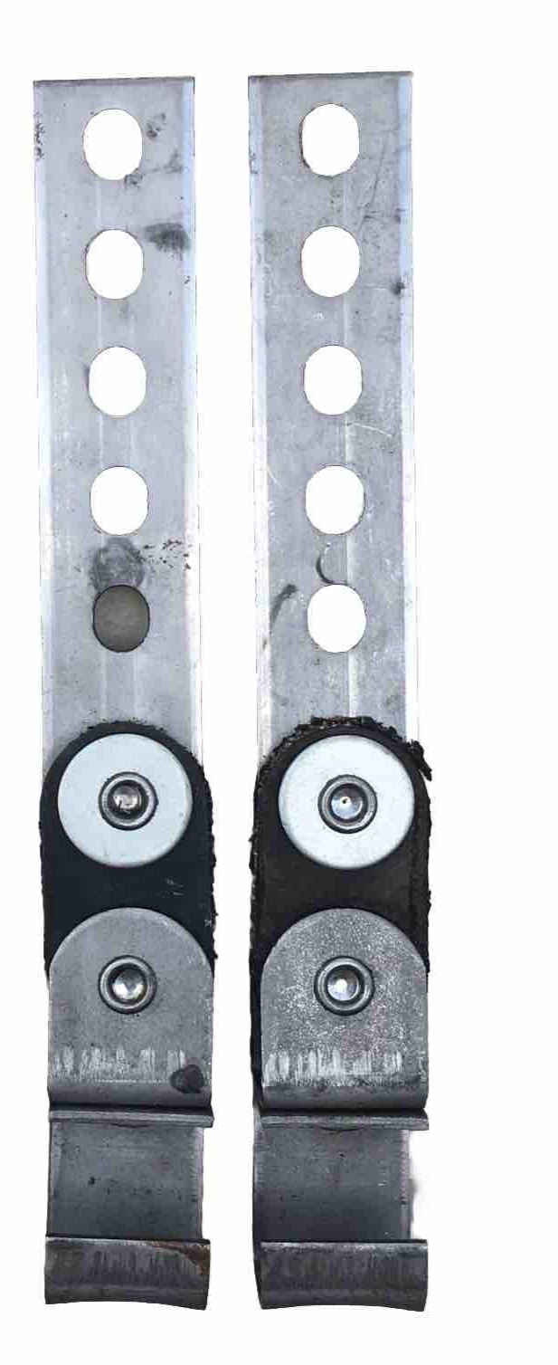 2x UNIVERSAL 360° OPEN  STRAP SWIVEL EXHAUST  HANGERS