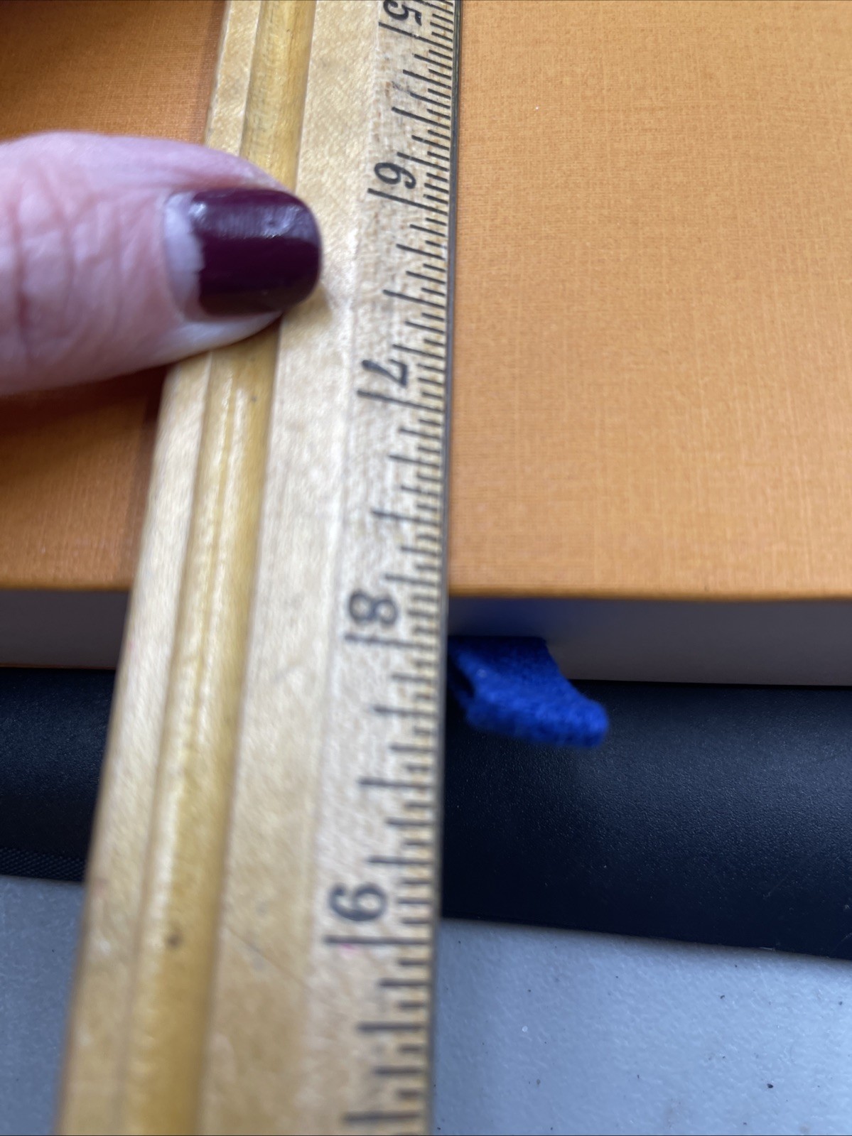 Louis Vuitton Orange Drawer Gift Box with Blue Pull Tab – 7.12 “ Square