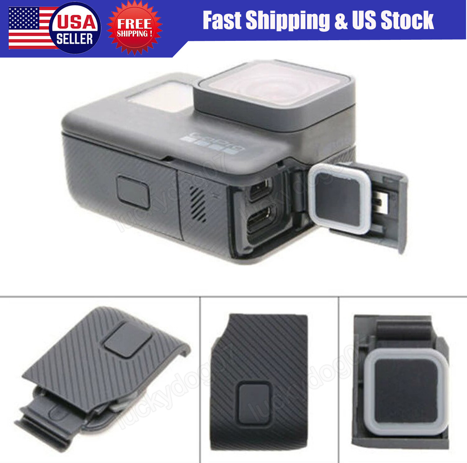 Original Side Door Protector USB-C Port Side For GoPro Hero 5 Hero 6 Hero7 Black
