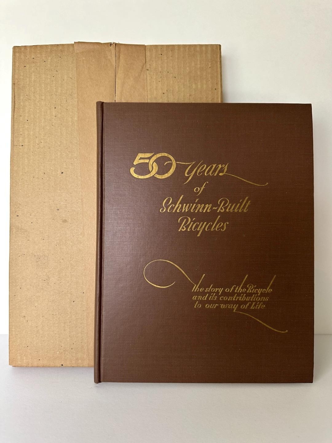 NOS original 50 YEARS OF SCHWINN BUILT BICYCLES book 1895-1945