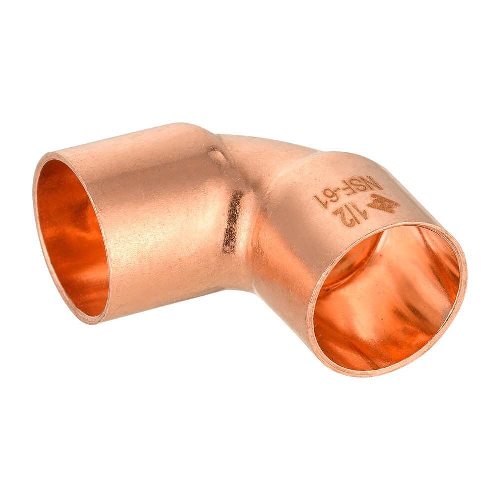 Pro 100 Pack EFIELD 1/2" C X C 90 Degree Elbow , Copper Solder Fittings, No Lead