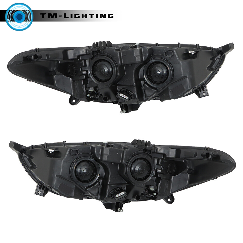 For 2013-2016 Ford Fusion Headlight Headlamps Assy Black Halogen Left&Right Side