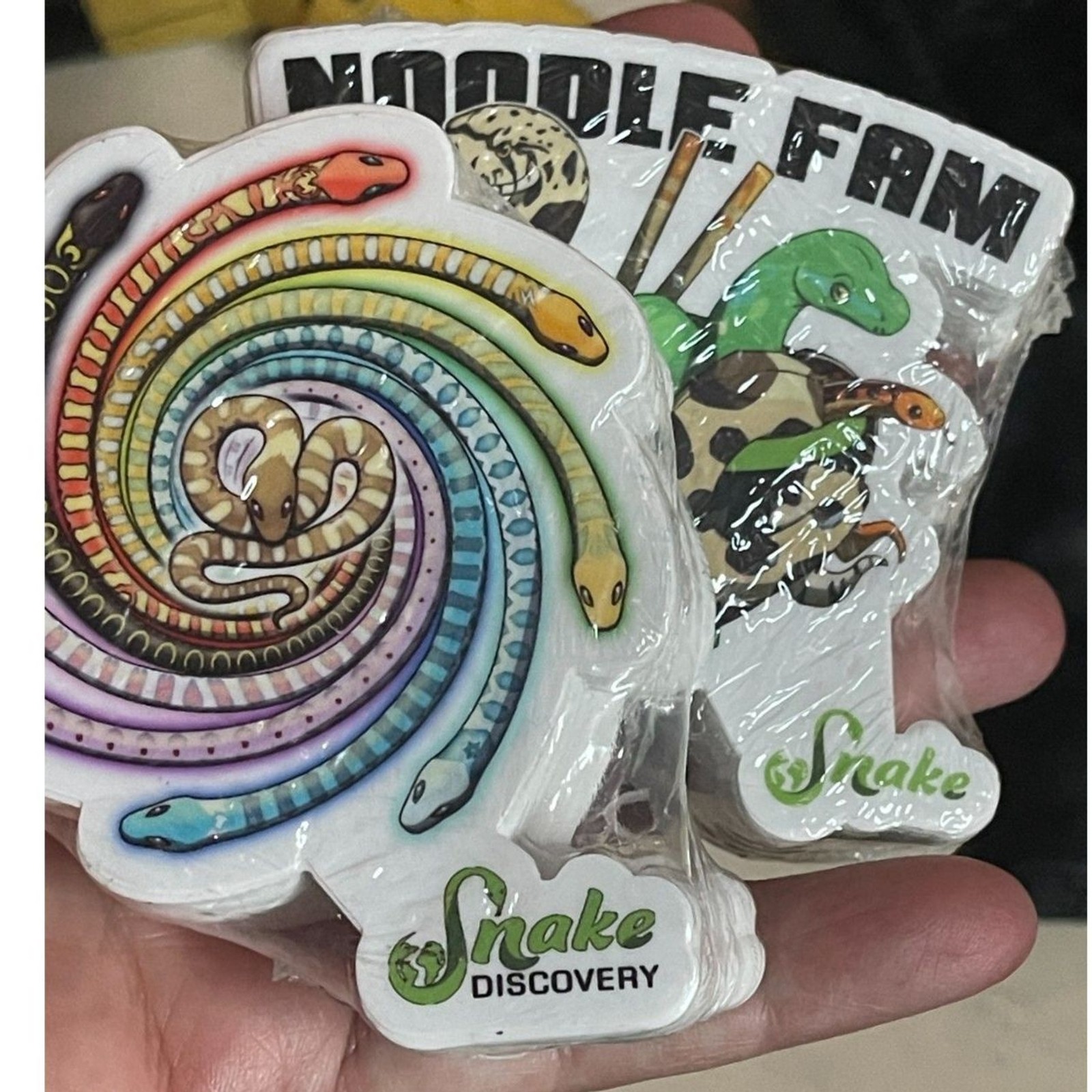 Lot of 100 Snake Discovery Stickers Noodle Fam & Eeveelutions Reptile New 3"
