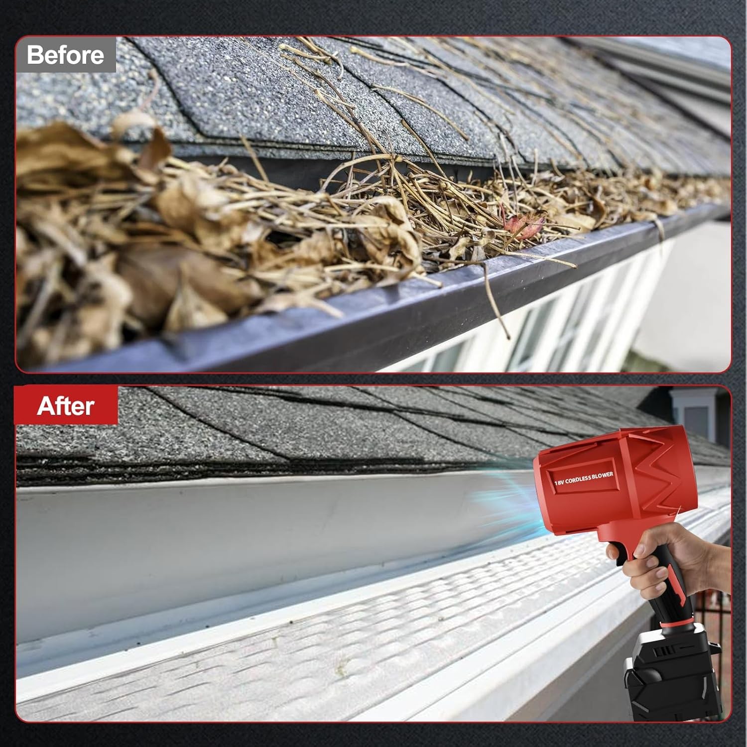 Small Handheld Leaf Blower Cordless Fit for MilWaukee M18 Battery,125-MPH430-CFM