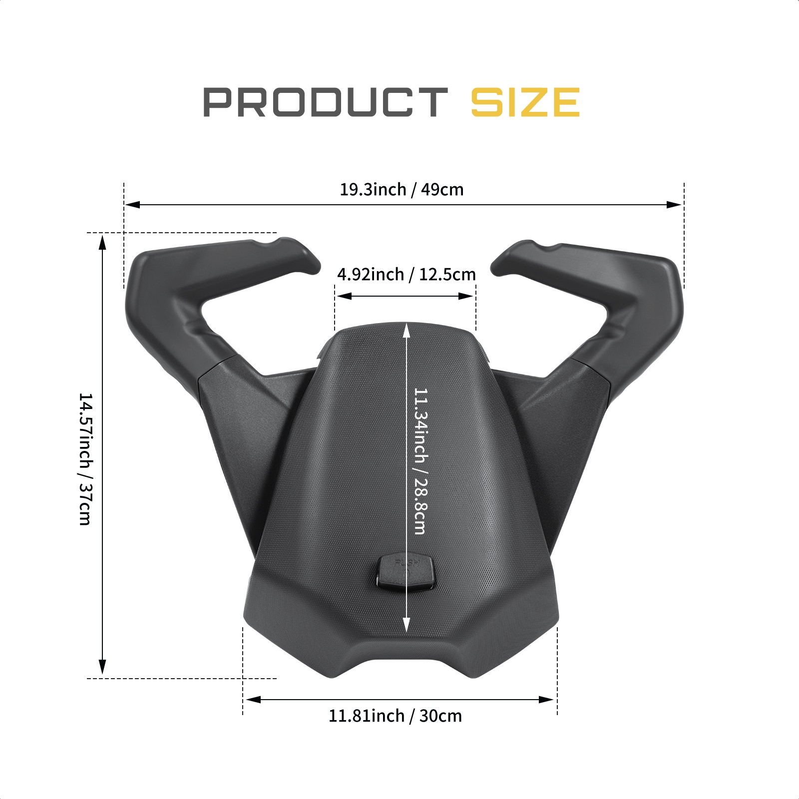 Rear Passenger Seat with Grab Handles For Can Am Ryker 600 900 2019-24 2025 2026